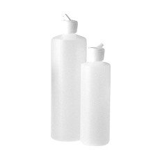 Plastic Bottle with Flip-Top Cap, Natural, 24-410