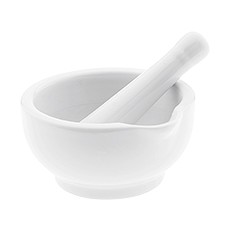 Mortar and Pestle, Porcelain, 8 oz